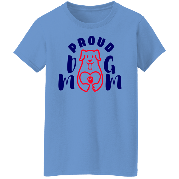 Proud Dog Mom Heart Women's T-shirt