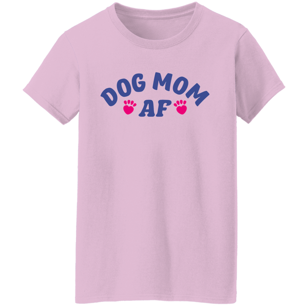 Dog Mom AF Doggie Paws Women's T-shirt