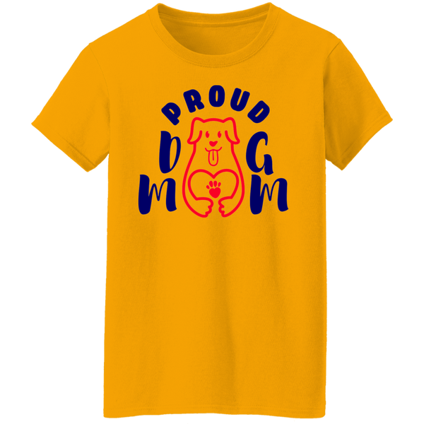 Proud Dog Mom Heart Women's T-shirt